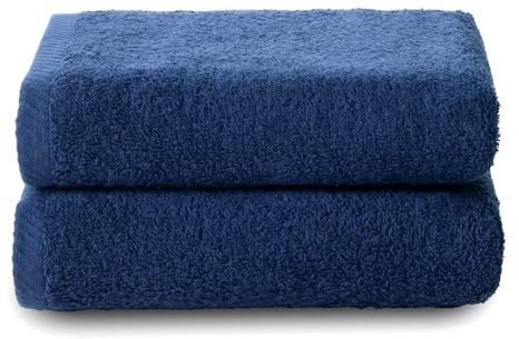 Top Towel Handdukar badrum (2 stycken): mjuka och absorberande tvättställshanddukar - 100% bomull, 400 g/m², luddfri