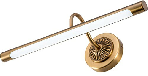 SSNCcNC LED Lampada da Specchio 8W europeo retrò lampada da bagno 45 cm Bianco neutro 4000k Lampada Specchio Bagno 180 ° regolabile Luce dello specchio Vintage ▾ Impermeabile lampada a muro bagno