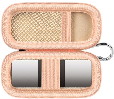 Étui pour moniteur cardiaque compatible avec AliveCor KardiaMobile 6L, moniteur ECG à 6 mesures, compatible avec les smartphones Apple et Android, étui uniquement (rose)