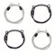 4 PCS Bike Lock Cable, Bicycle Lock, Bike Cable, Steel Lock, Wire Lightweight Cable Lock,Double Loop Steel Lock,Used for Scooter, Bicycle, Luggage Compartment Padlock(Black,Silver,1M)