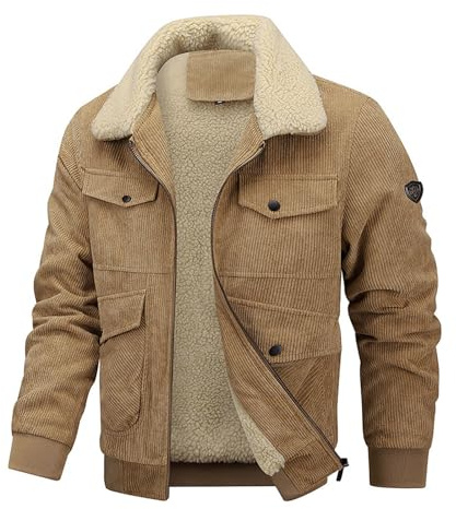 Veste Teddy Homme Cuir Veste De Ski Homme XXL Veste D Hiver en Jean Veste Hiver Homme Grande Taille Veste en Jean Foncé Veste Homme Militaire Kaki Impermeable Homme Doudoune RembourréE Homme Veste