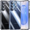 UniqueMe für Samsung Galaxy S25 Hülle - Handyhülle für Samsung S25 Case, 5 in 1 Set Rundumschutz Schutzhülle Cover,1 Handyhülle & 2 Schutzfolie & 2 Kameraschutz - Transparent