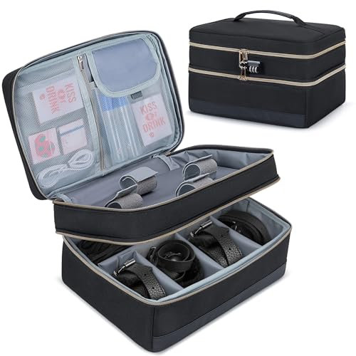 Damero Abschließbare Aufbewahrungstasche, diskrete Tasche für Silikonspielzeug, private Spielzeugaufbewahrungsbox für Frauen und Männer