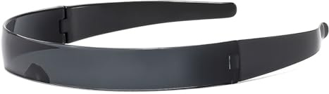Occhiali da sole con fascia, eleganti occhiali da sole avvolgenti, 2,2 x 15 cm, design accattivante e versatile, occhiali futuristici alla moda per donne, adulti, familiari e amici