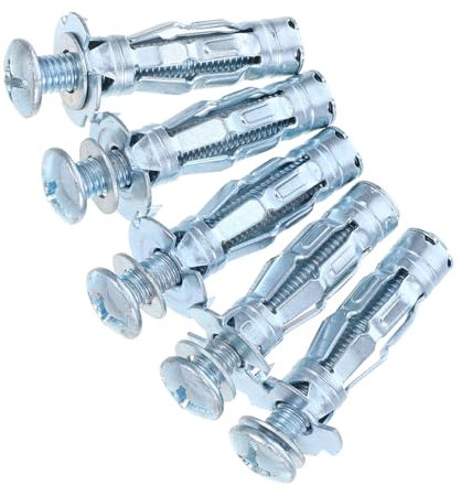 Alipis 5pcs Carbon Steel Expansion Bolts for Drywall Hollow Wall Anchors Wall Fixing Kit Plasterboard Cavity Anchor Bolts