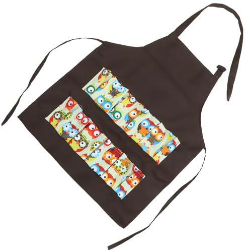 MUCKLILY Tablier de Collecte Œufs pour Garçon et Filles Coton Polyester Résistant Poche Profonde Intégrée Protection Pratique pour Poule et Canard Ferme Maison Lavage Facile