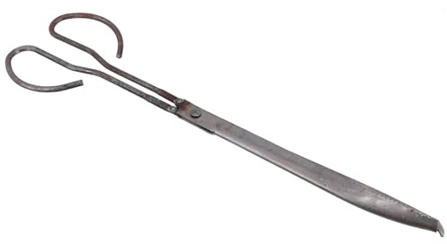 AUTSUPPL Pinza per Anguille in Acciaio Nero Design Seghettato, Apertura Ampia e Impugnatura Confortevole, per Picnic e Trekking
