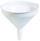 HELGUEFER - Embudo Grande 24 cm | Embudos de Plastico Blanco con Lengüeta y Anilla de Suspensión | Funil de Precisión para Cocina, Taller y Líquidos | Resistente y Reutilizable