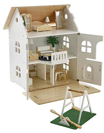 VERTBAUDET Maison Romantique des Amis des Petits + mobilier en Bois Blanc TU