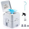 DARTMOOR Portable Toilet, 20L Flushable Camping Toilet with Removable Tank, Sanitary Outdoor Portable Potty for Car Van Boat Travel and More with Piston Pump