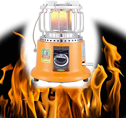 XFAK Chauffage Radiant Cuisinière À Gaz Propane Chauffage De Terrasse Portable Chauffage D'espace De Thermostatique Allumage Piézo Réchaud De Tente l'hiver Plein Air