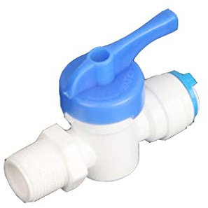 EVANEM RO-Wasser, Gerader OD-Schlauch, Schnellanschluss, Steuerarmaturen, Kunststoff-Wasserkugelventil, Reversier-Osmose-Aquarium-Armaturen, for Hausgarten-Armaturen (Size : No.4)