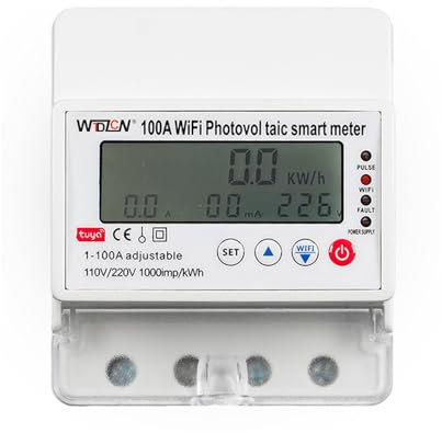 WiFi Intelligente Contatore Fotovoltaico Breaker Timer Multifunzionale Solare Contatore Ore Bidirezionale Casa Dispositivi Elettronici Telecomando