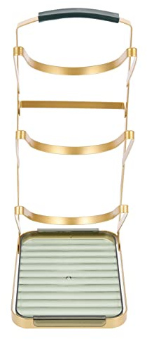 JECOMPRIS Organizer Da Cucina Multiuso Con Supporto Per Coperchi e Taglieri Design Anti-scivolo e Protezione Angoli Per Mensola Cucina e Porta Mestolo