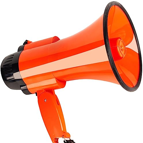 megafon, Megafonhögtalare Megafon 30 Watt Power Bärbar Bullhornsskjutande Volymjustering
