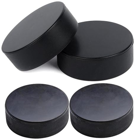 Inomhus Hockeypuck Reglementerad Storlek 7,6 Cm Diameter 2,5 Cm Tjocklek | Hockey För Klassisk Träning 4X Träningsutrustning Inomhus Sportartiklar Inomhus Utomhus Skolidrott
