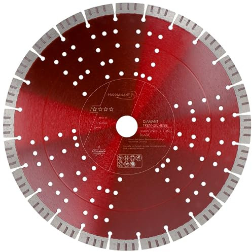 PRODIAMANT Premium Disque à Tronçonner Diamanté Béton 350 mm x 30 mm - Hauteur de Segment 15mm