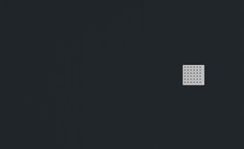 Plato DE Ducha Resina Mod. LAROC Carga Mineral Y Gel Coats (Antracita, 90 X 90)