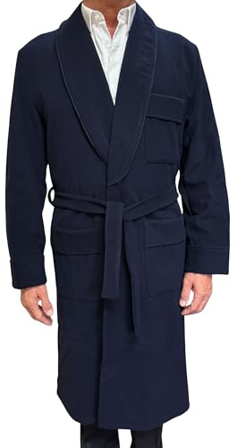 Robe de chambre pour homme en laine et cachemire modèle châle classique art. Londres