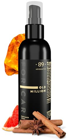 Spray désodorisant voiture 100 ml – Parfum de musc, de cannelle et d'ambre, anti-odeurs puissant, neutraliseur de mauvaises odeurs, anti-tabac, purificateur d’air intérieur longue durée