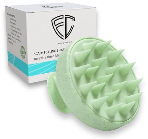 FC Trade Company - Massaggiatore Cuoio Capelluto - Spazzola Cuoio Capelluto Per Crescita Capelli - Ecofriendly - Capelli Asciutti e Bagnati
