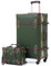Urecity Koffer Vintage mit 4 Rollen Trolley Koffer Reisekoffer Leicht Retro Hartschalen Koffer 2-Teilig mit 12 Zoll Kleines Köfferchen (Grün, S(12)+M(20))