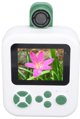 Instant Print Camera, 1080P Instant Print Camera med 2,4 Tums IPS-skärm, Snygg Söt Selfie Instant Camera för ålder 3 4 5 6 7 8 9 10 11 12 år Gammal (Grön)