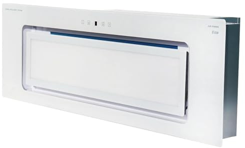 Kaiser EA 946 W Eco Deckenhaube, Lüfterbaustein, Einbau Dunstabzugshaube 90 cm, 1250 m³/h, Weißglas