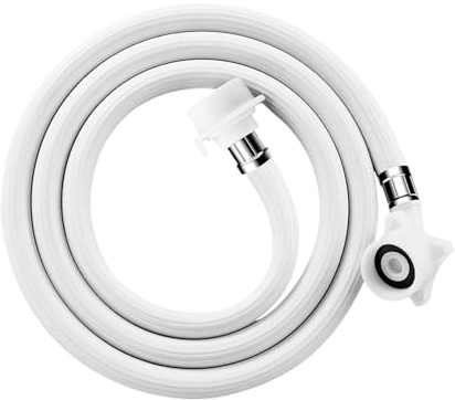 Tubo di ingresso 'acqua per lavatrice – Tubo di alimentazione 'acqua in PVC con valvola di sicurezza | Linee di ingresso lavatrice Ricambi per dormitori domestici appartamento hotel lavanderia