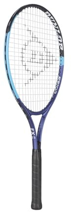Dunlop Tennisschläger FX Junior 26 besaitet – Kinder-Power-Schläger – Griffstärke G0, Blau, Lila, Schwarz