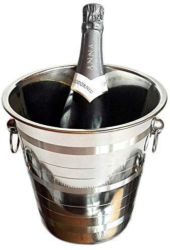 Space Home - Secchiello Ghiaccio Vino - Secchio Champagne - Secchiello Portaghiaccio - Cestello Ghiaccio per Bottiglie - Secchiello Ghiaccio Champagne - Porta Secchiello Ghiaccio da Tavolo