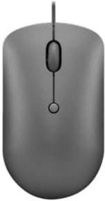 Lenovo Mouse 540 USB-C con conexión por Cable para PC, portátil, computadora con Windows o Sistema operativo Chrome, diseño ambidiestro, 4 Botones, tamaño Compacto, Gris tormenta