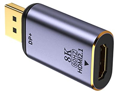 NFHK DisplayPort 1.4 Källa till HDMI 2.0 Display 8K 60hz UHD 4K DP till HDMI hanskärm adapterkontakt