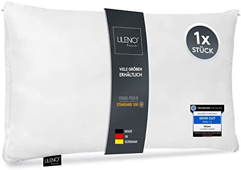 LILENO HOME Microfaser Kissen 40x60 cm waschbar bis 95 Grad mit Reißverschluss Kissen 40x60 cm für Bett oder als Dekokissen, Sofakissen und Dekokissen