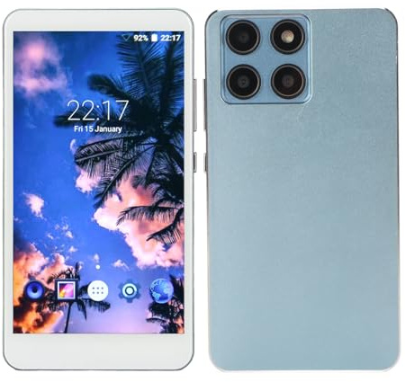 WiFi Mp4-spelare, 5,0 HD-pekskärm Mp4-spelare med Bluetooth, RAM 2GB ROM 16GB, 5MP Bakkamera, Bärbar HiFi-musikspelare Support Foto FM-radio (BLUE)