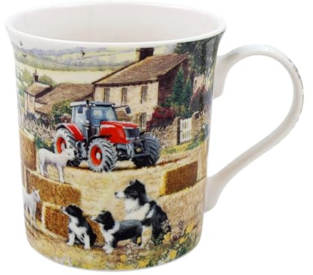 Lesser & Pavey Collie & Sheep Mug | Ceramic Coffee Mugs for Home or Work | Premium Design Mugs for All Occasions | Lovely Mug for Tea, Coffee & Hot Drinks - Macneil Studios