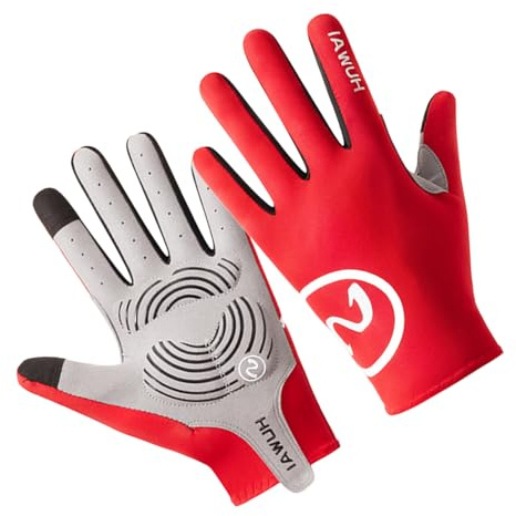 Qsvbeeqj 1 paio di guanti da ciclismo a dita intere, guanti da mountain bike, guanti imbottiti antiscivolo, guanti da ciclismo per uomini e donne