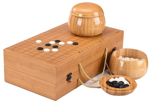 Apk i bc Juego de Go Plegable de Madera, fácil de Limpiar y Mantener, Jugadores de Go y Gomoku.(A,47 * 44cm)
