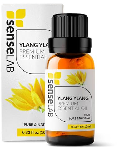 Ylang-Ylang-Ätherisches Öl - 100% reines, natürliches Ylang-Ylang-Öl in therapeutischer Qualität - für Diffusoren und Luftbefeuchter - Haut- und Nagelpflegeöl - ein blumiger und süßer Duft (10 ml)