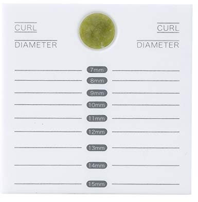 Weimob Falsche Wimpern Halterstand mit Skala Jade Stone und Gel Position Farbe: Weiß EINWEG