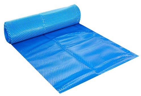 Pondlife Solarfolie blau eckig, 400µ, 3x2m, Noppenfolie Poolabdeckung zuschneidbar, Poolheizung Wärmeplane