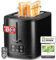 Linsar - Toaster Schwarz Matt - Zwei-Scheiben-Toaster - Mit Touchscreen, 6 Bräunungsstufen, Herausnehmbarer Krümelschublade, Integriertem Brötchenaufsatz und Abschaltautomatik - 980 Watt - (Schwarz)