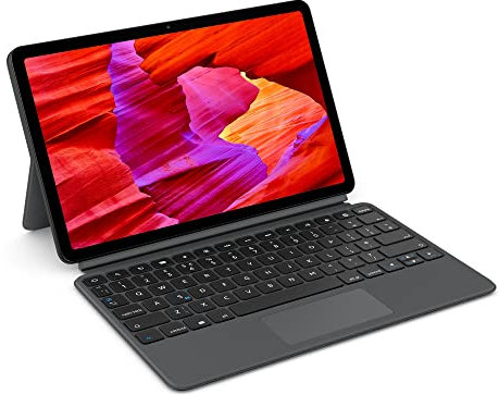 Amazon Fire Max 11 tablet (newest gen) and Keyboard Case bundle, power, fun and productivity, octa-core processor, 4 GB RAM, 14-hr battery life, 128 GB, Grey, without Ads
