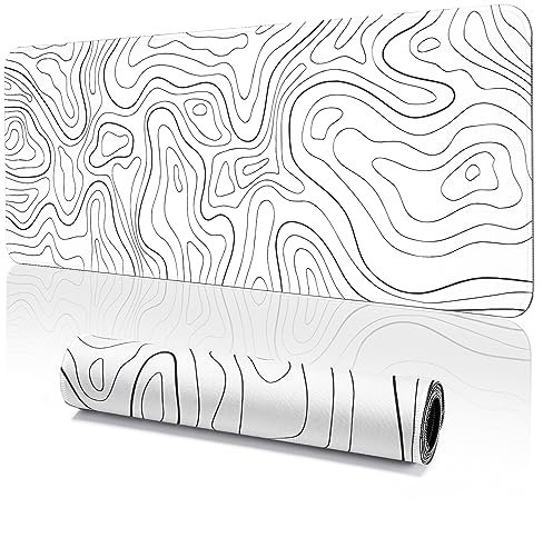 EFISH Japanisches Mauspad (800 × 300 × 3 MM) - Großes Gaming Mauspad mit Verlängerter Schreibtischauflage, Gummibasis und Genähten Kanten