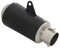 ENLIGMA Motorräder Auspuffanlage 51 MM Universal Motorrad Für Leo Vince LV-10 Auspuffrohr DB Killer Schalldämpfer Flucht Für Kawasaki Für Z700 Z900 RS Ninja400 Z400(Zwart)