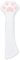 Pet Food Spoon, Dog Cat Food Spoon Silicone Pet Food Can Opener Cute Paw Cat Food Spoon for Wet Food Gray Spatula Scoop Mixing Spoons for Dog Cat Canned Food (White)