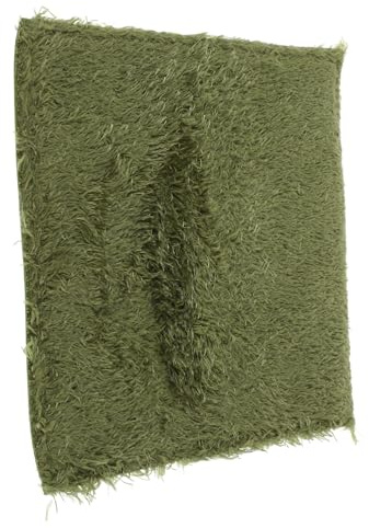 Milisten Alfombra de Césped Artificial Verde, para Reptiles y Tortugas