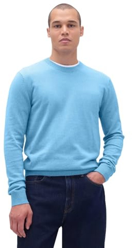 GAP Mens Cashsoft Crewneck Sweater Bluestone 18-4217 TCX M