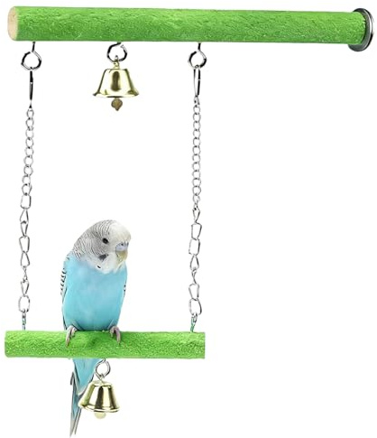 AXYOUCUN Bird Perches for Cage Natural Wood Platform Bird Swing Nail Trimming Perch Paw Grinding Stick for Parakeet Cockatiels Parrot Perch Cage Accessories