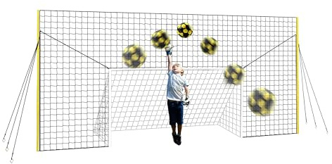 Open Goaaal - Filet de But de Football avec rebondisseur - Équipement Tout-en-Un pour Jardin, Junior